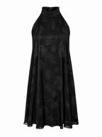 FLORAL JACQUARD HALTER TOP / DRESS