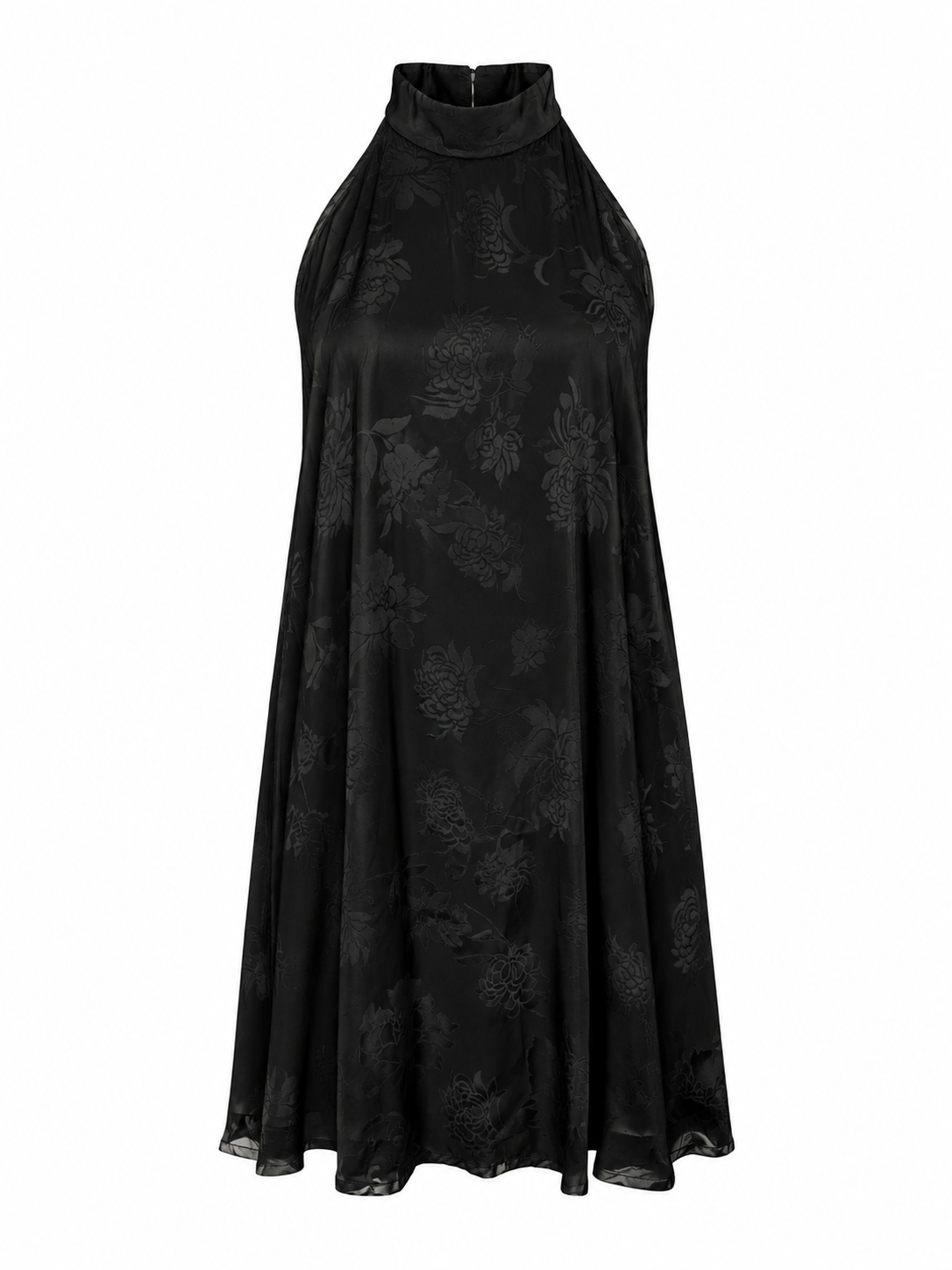 FLORAL JACQUARD HALTER TOP / DRESS