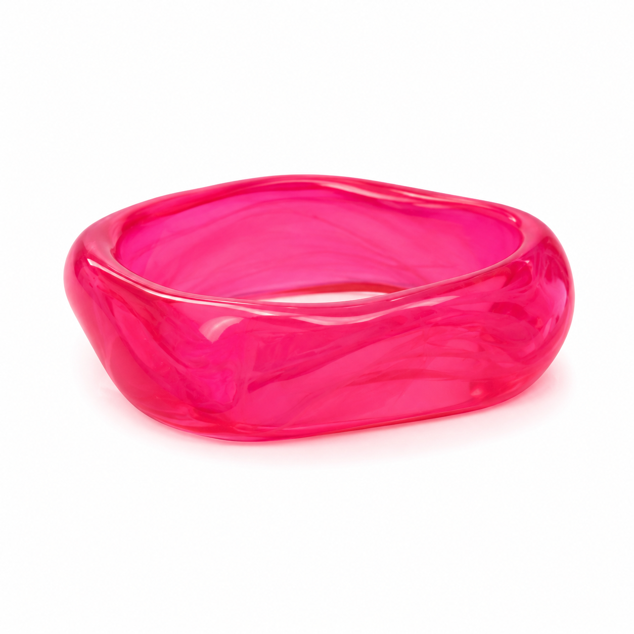 PINK SWIRL RESIN BRACELET