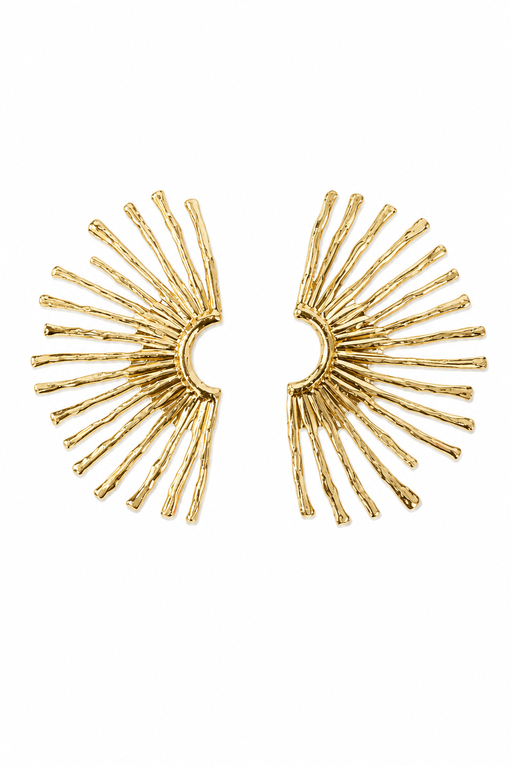 GOLD SUNBURST EARRINGS
