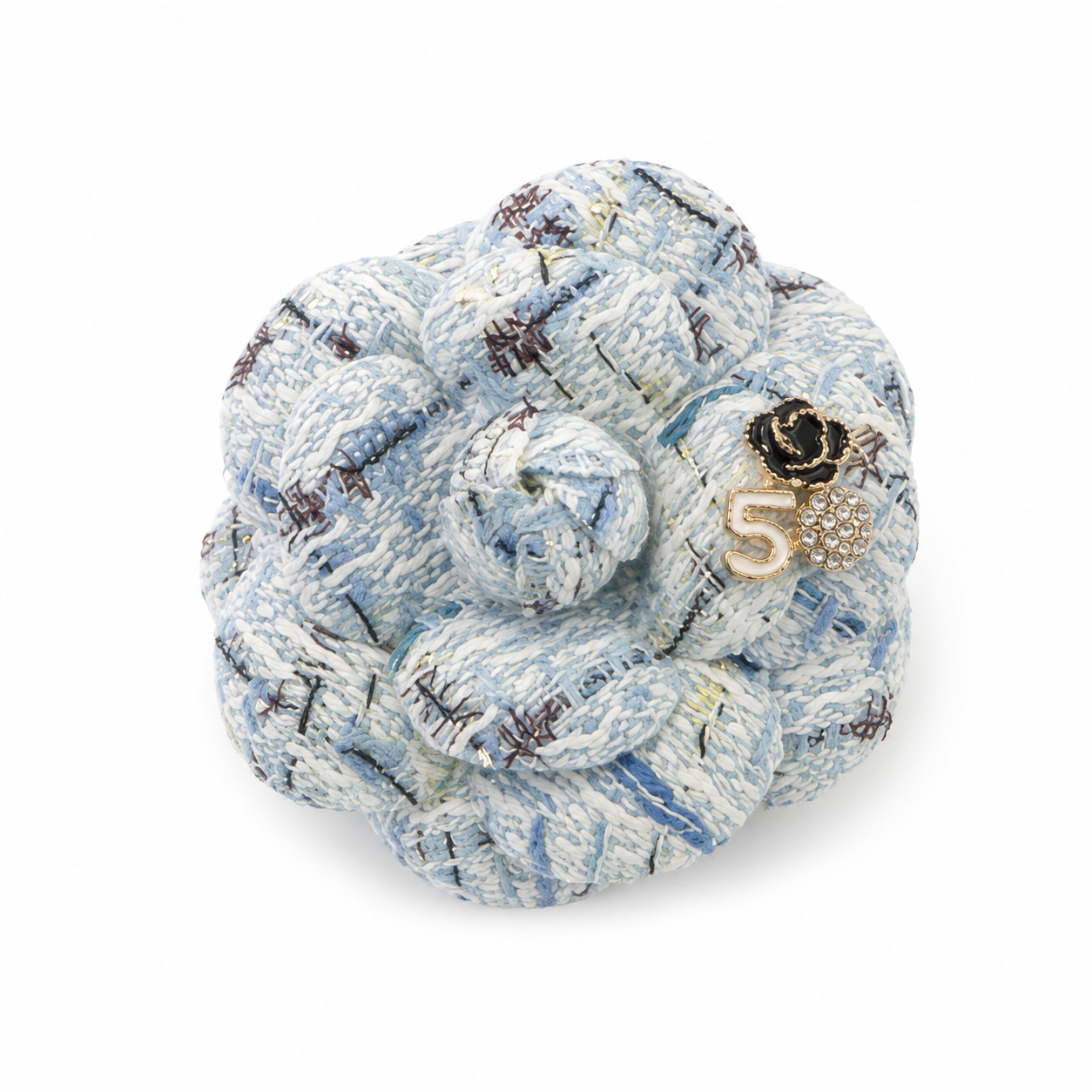TWEED CAMELLIA PIN