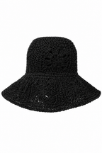 MIDNIGHT CROCHET BUCKET HAT