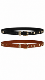 NOIR STUDDED BELT