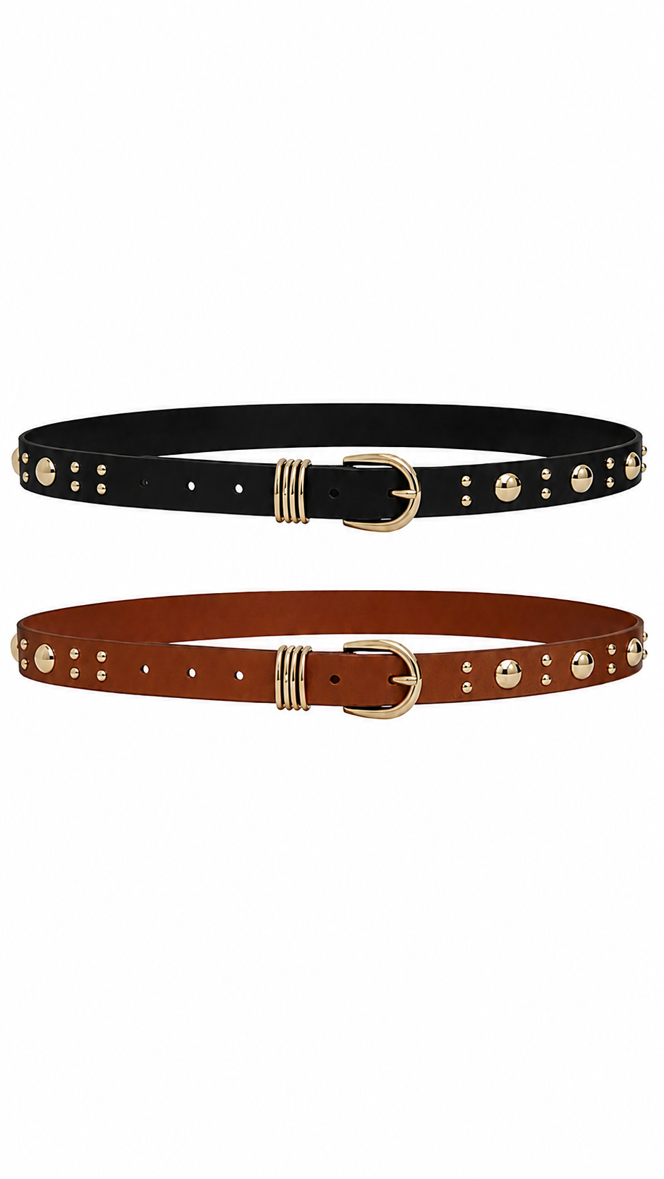 NOIR STUDDED BELT