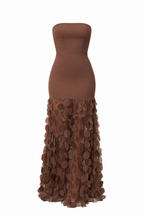 Textured 3d Contrast Dress