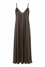 NOIR SATIN MAXI DRESS