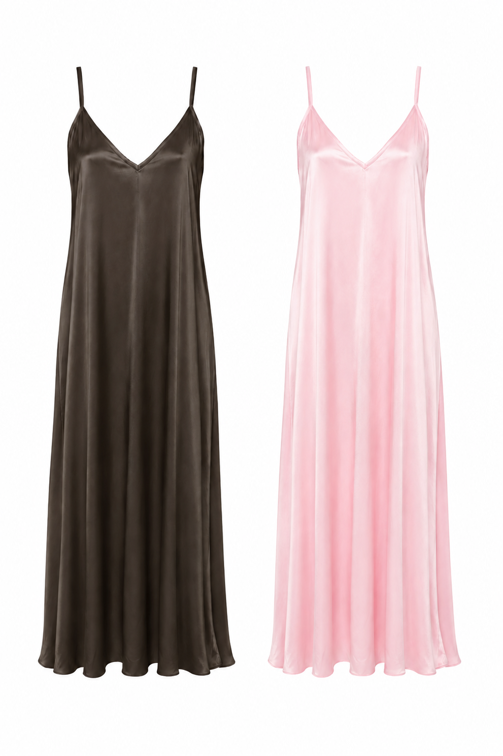 NOIR SATIN MAXI DRESS