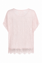 LACE WHISPER SATIN TOP