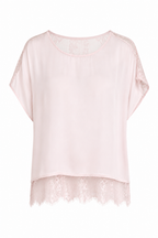LACE WHISPER SATIN TOP