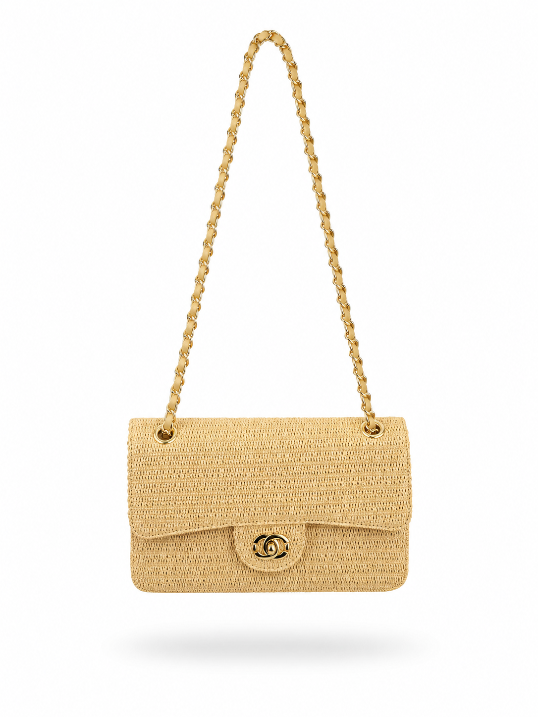 NOIR WOVEN CHAIN BAG