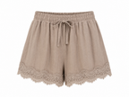 LACE HEM SHORTS
