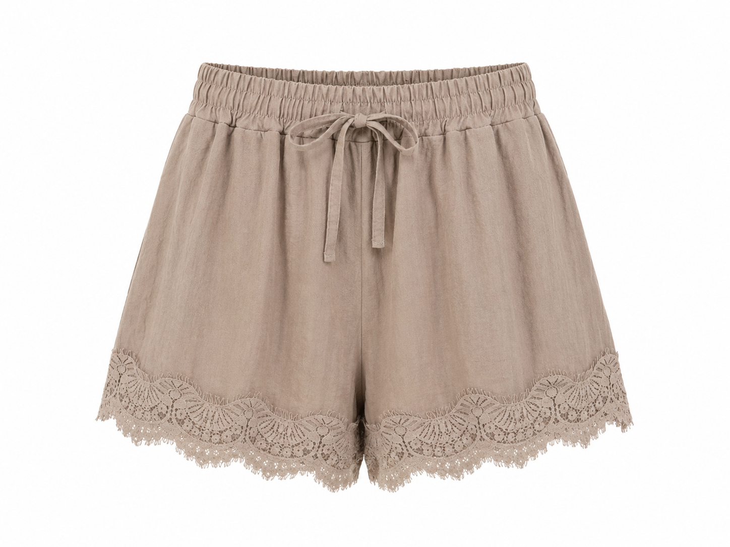 LACE HEM SHORTS