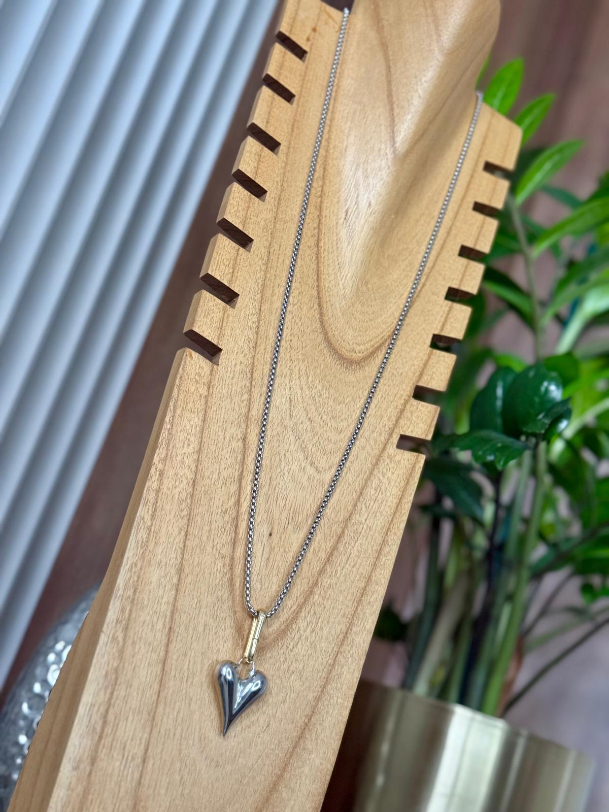 HEART CLIP NECKLACE