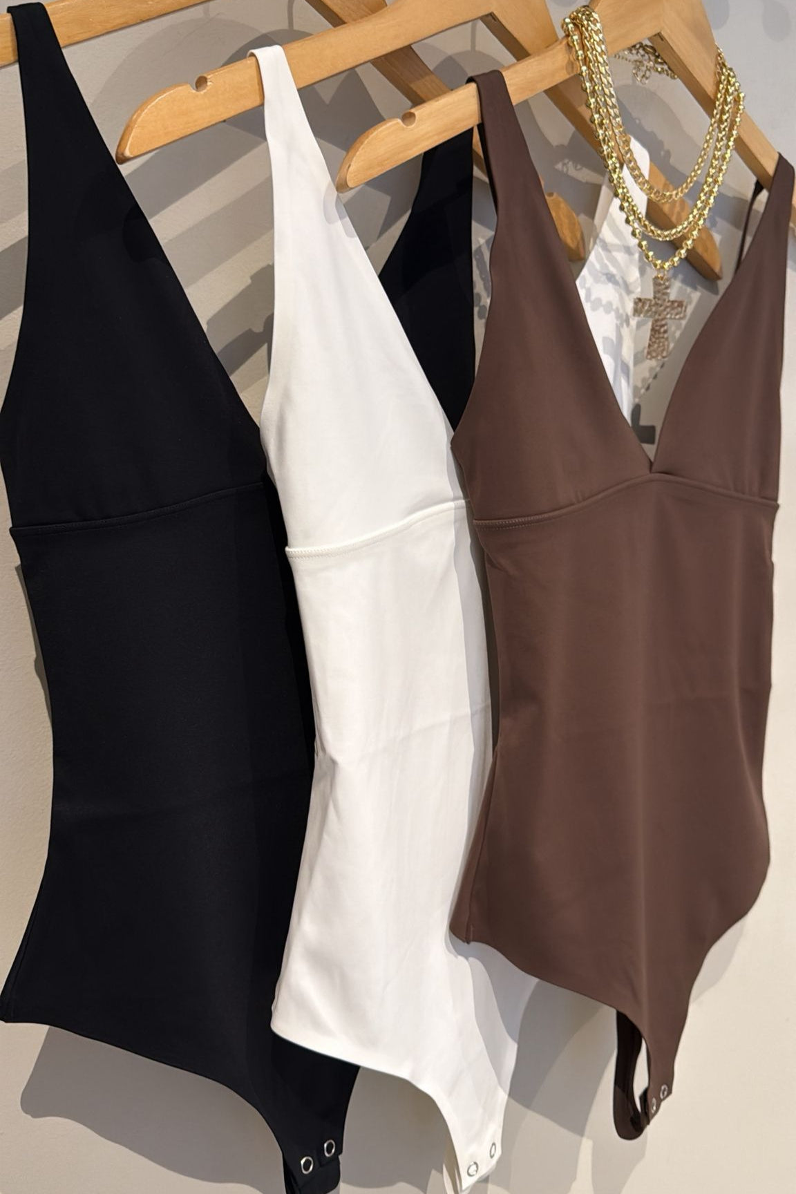 Plunge Neck Bodysuit