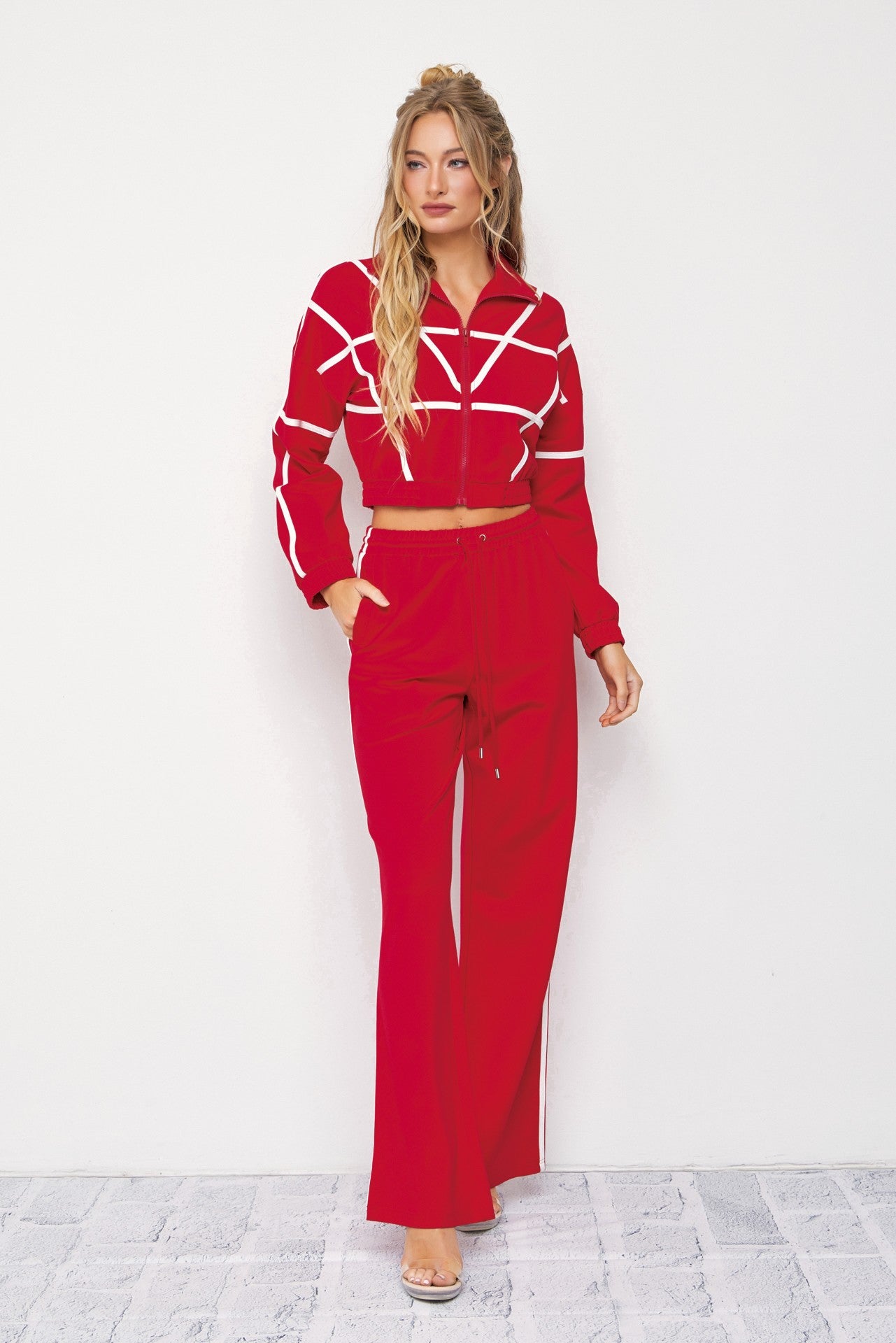 Andrea Knit Tracksuit Two Pieces Set