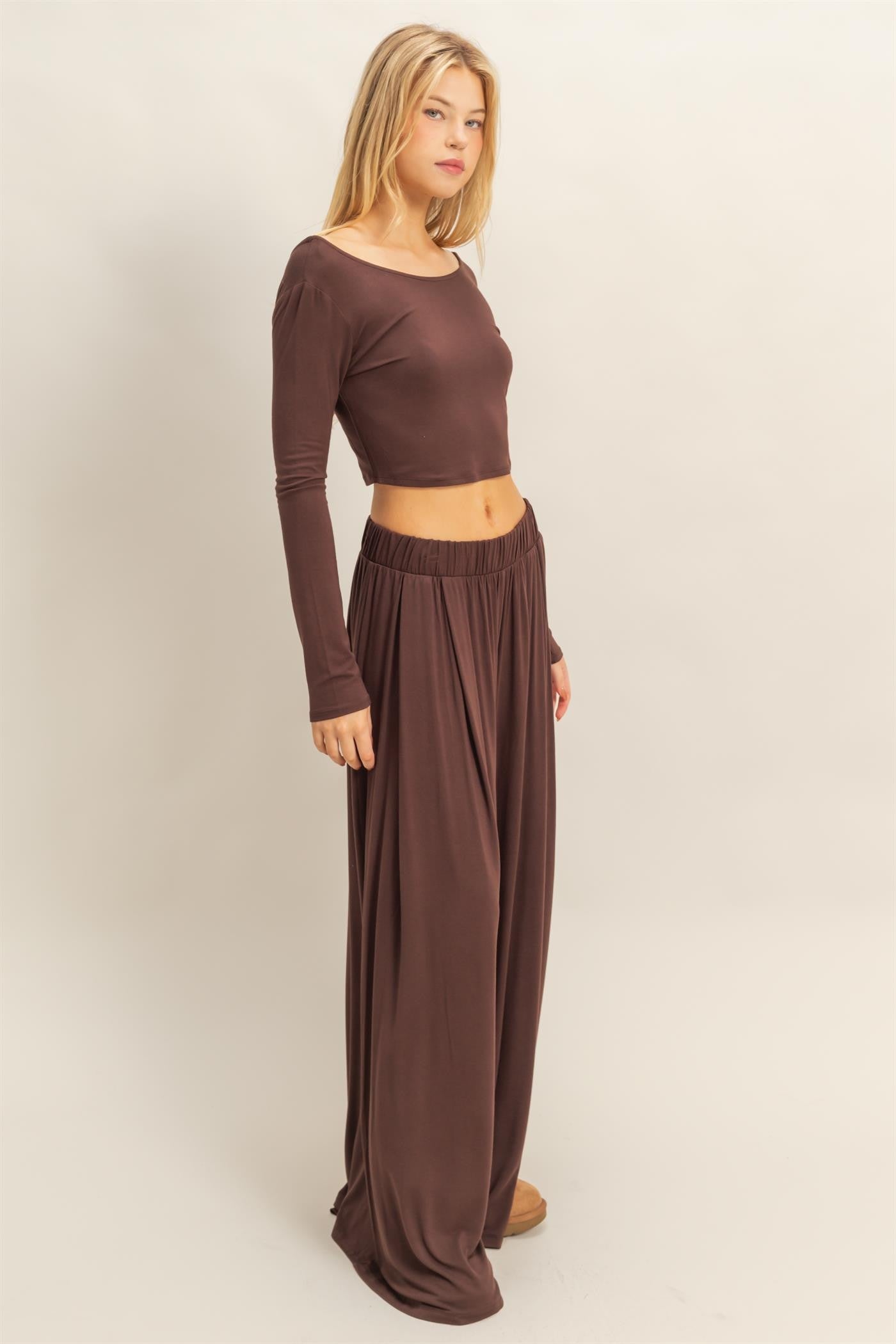 Long-sleeve Two Pieces Set
